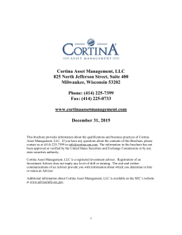 Cortina Asset Management, LLC