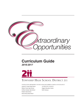 Curriculum Guide - Township High School District 211
