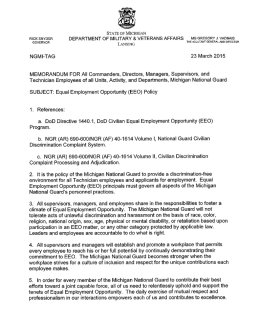 Equal-Employment-Opp.. - Michigan National Guard
