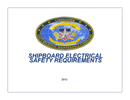 shipboard electrical safety requirements
