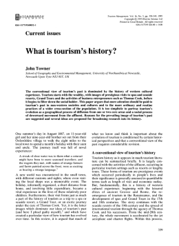 What is tourism` s history