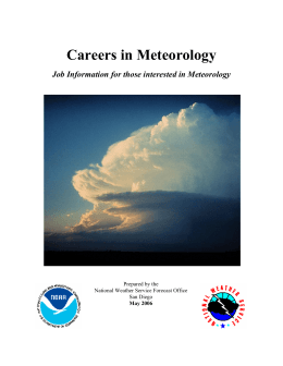 Careers in Meteorology
