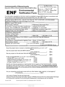 Environmental Notification Form