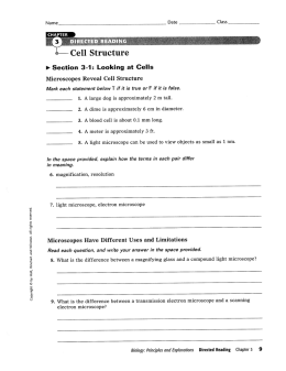 Cell Structure - Knox County Schools