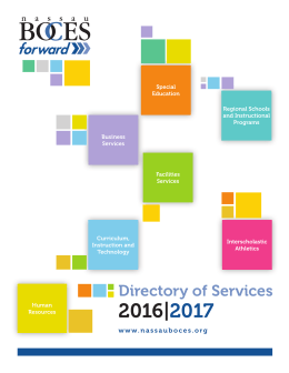 2016-2017 Directory of Services
