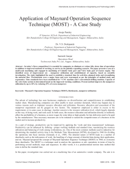 Application of Maynard Operation Sequence Technique