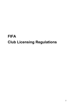 FIFA Club Licensing Regulations