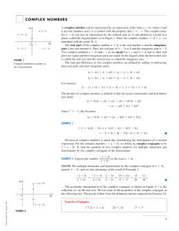 Complex Numbers - Stewart Calculus