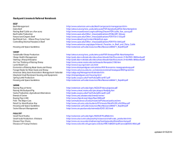 Backyard Livestock Referral Notebook
