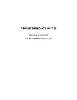 ARIN IU 2015 AUDIT REPORT