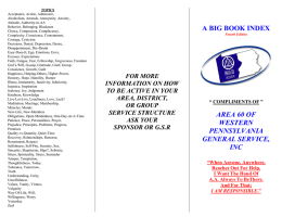 A BIG BOOK INDEX AREA 60 OF WESTERN PENNSYLVANIA