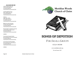 Songbook Printable - Meridian Woods Church of Christ