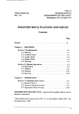 infantry rifle platoon and squad