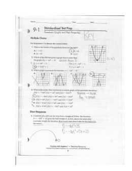 9 -| I Standardized Test Prep