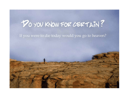 Microsoft PowerPoint - Do You Know for Certain