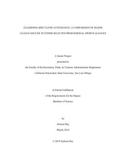 examining spectator attendance: a comparison of major league