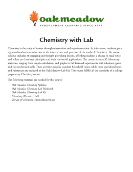 Chemistry with Lab