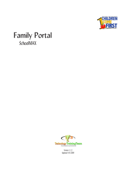 Schoolmax Family Portal User Guide