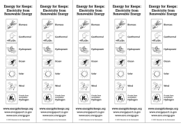 Energy for Keeps Bookmarks