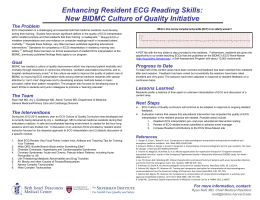 Enhancing Resident ECG Reading Skills