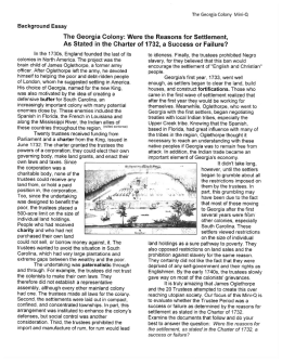 As Stated in the Charter of 1732, a Success or Failure?