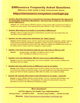EMResource Frequently Asked Questions