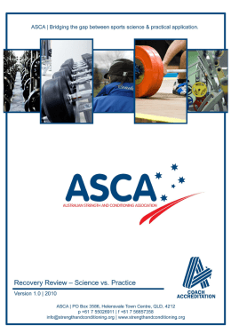 ASCA Position Statement