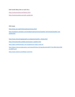 Sixth Grade (Many links on each site.) http://coolsciencelab.com