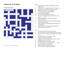 Chapter 29: Civil Rights