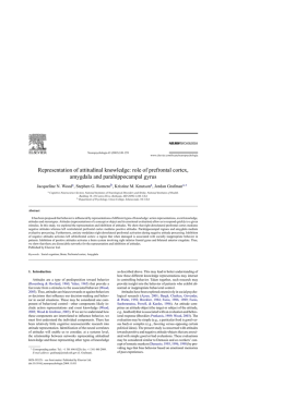 Representation of attitudinal knowledge: role of