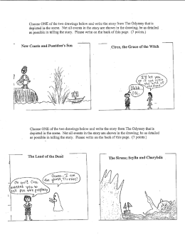 Page 1 Choose ONE of the two drawings below and write the story