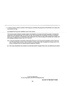 3. A humane society wanted to estimate with 95