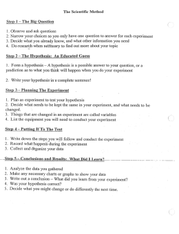 1 . Observe and ask questions