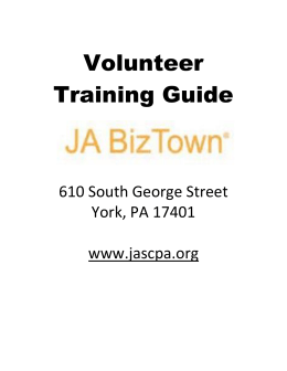 Volunteer Training Guide