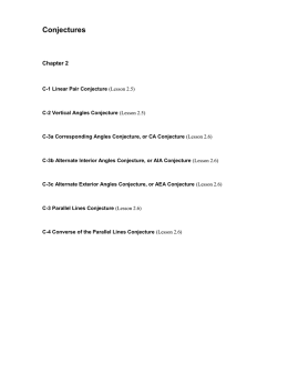 Conjectures