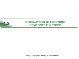 combinations of functions: composite functions