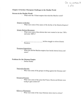Page 1 Ch. 2 section 3 | of 2. Chapter 12 Section 3 European