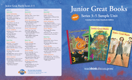 Series 3–5 Sample Unit - The Great Books Foundation