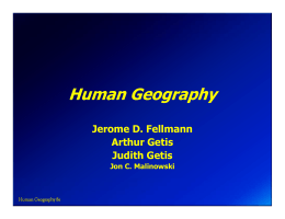 Human Geography Chapter1