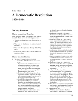 A Democratic Revolution