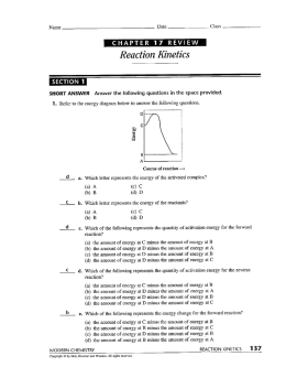 Page 1 Name — Date — Class C H A P T E R T 7 R E V | EW