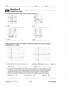 3-5 Slopes of Lines
