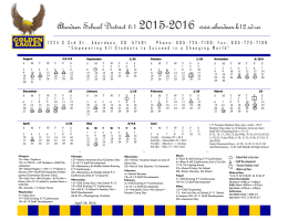 Aberdeen School District 6-1 2015