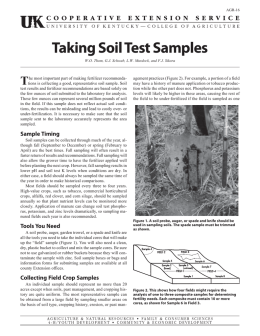 Taking Soil Test Samples - Bracken County