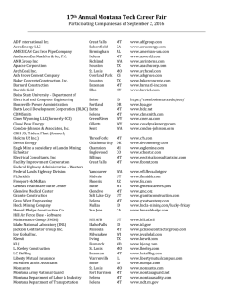 17th Annual Montana Tech Career Fair