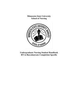 Minnesota State University School of Nursing Undergraduate