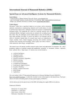 International Journal of Humanoid Robotics (IJHR)