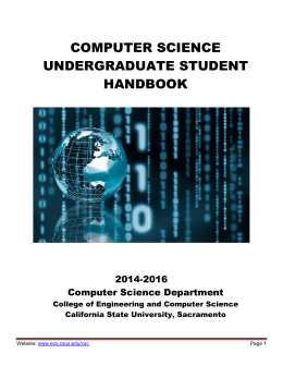 Undergraduate Student Handbook
