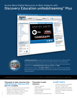 Discovery Education unitedstreaming™ Plus