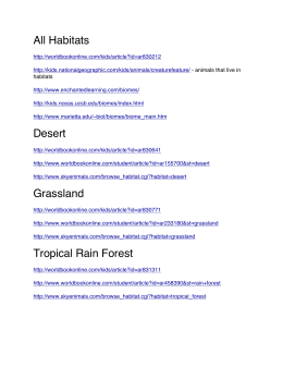 Habitat links for website